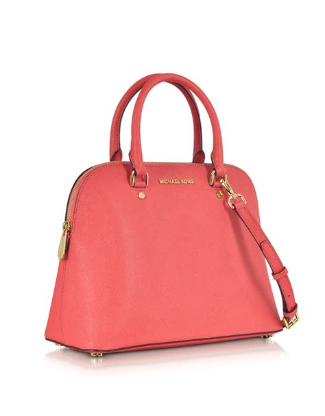 michael kors large cindy dome in pink|michael michael kors cindy large dome crossbody pink grapefruit.